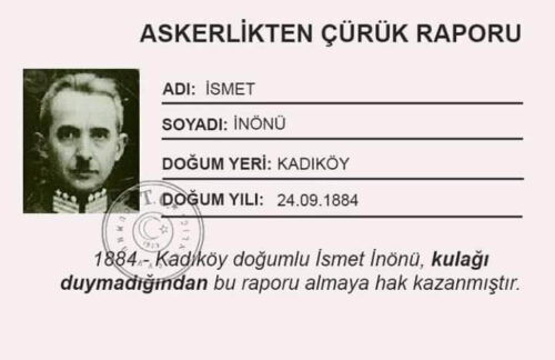 ismet inönü çürük raporu