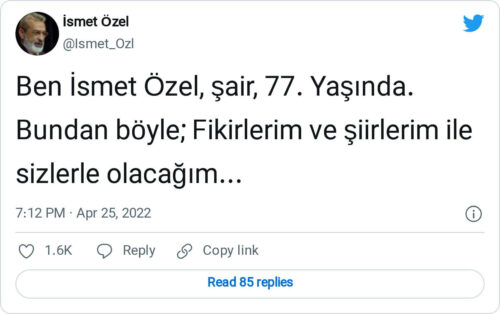 ismet ozel twitter