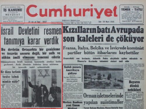 israil devletini tanımaya karar verdik