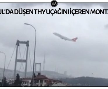 İstanbul'da Boğaziçinde Düşen THY Uçağını Gösteren Video Montaj Ürünüdür