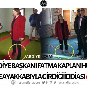 İzmit Belediye Başkanı Fatma Kaplan Hürriyet'in Camiye Ayakkabıyla Girdiği İddiası Asılsız