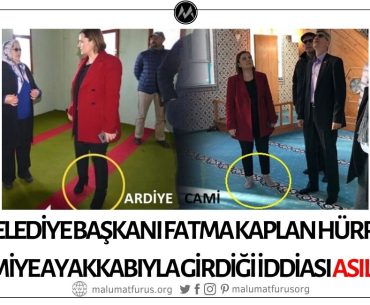 İzmit Belediye Başkanı Fatma Kaplan Hürriyet'in Camiye Ayakkabıyla Girdiği İddiası Asılsız