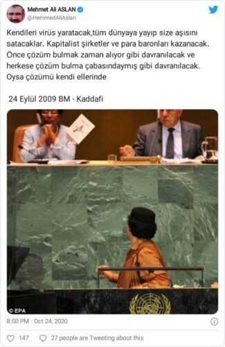 kaddafi bm virüs konuşması