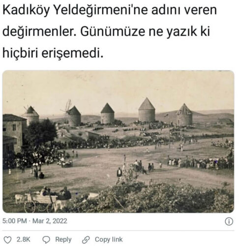 kadikoy yeldegirmenine adini veren degirmen