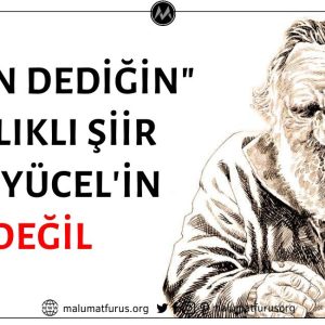 "Kadın Dediğin" Şiirinin Can Yücel'e Ait Olduğu İddiası Doğru Değil