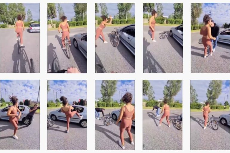 kadın erkekleri döverken