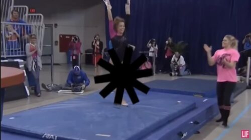 kadın jimnastikçi sansür