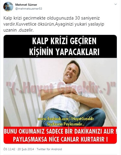 kalp krizi kuvvetli öksürük