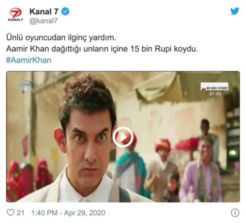 aamir khan yardım