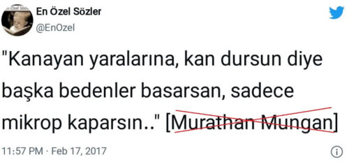 kanayan yaralarina kan dursun diye