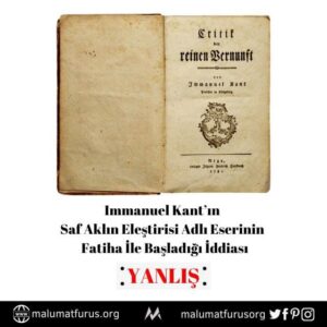 kant fatiha