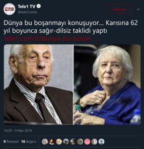 Bir Adamın Karısıyla Konuşmamak İçin 62 Yıldır Sağır Dilsiz Taklidi Yaptığı İddiasının Gerçek Sanan Haber Sitesi Paylaşımı