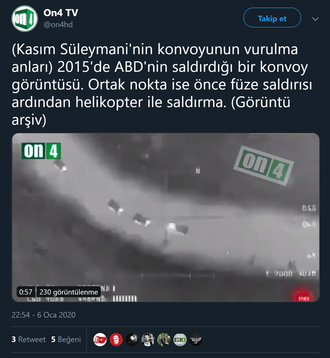 Kasım Süleymani'ye yapılan saldırı anından sanılan videoyu paylaşan haber kanalı