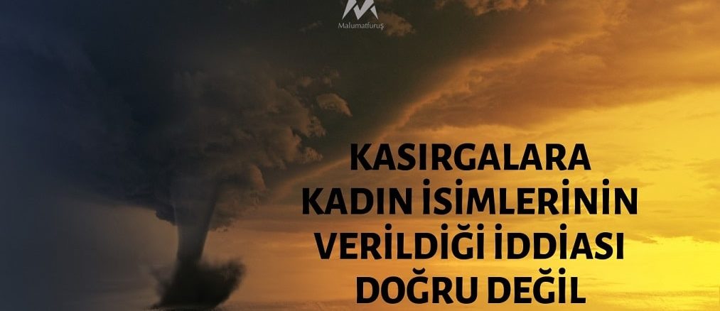 Kasırgalara Hep Kadın İsimlerinin Verildiği İddiası