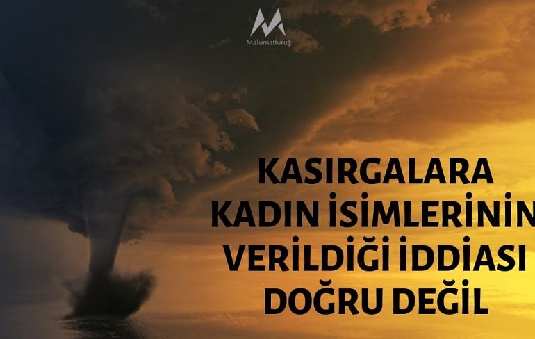 Kasırgalara Hep Kadın İsimlerinin Verildiği İddiası