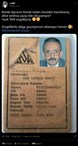 kemal kılıçdaroğlu ssk özürlü kartı montaj görsel paylaşım
