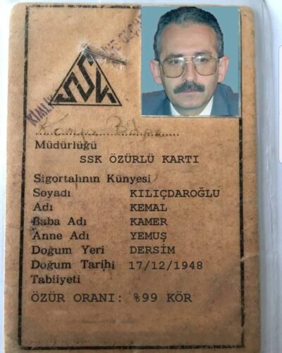 kemal kılıçdaroğlu ssk özürlü kartı montaj görsel paylaşım