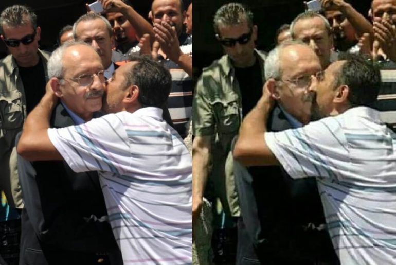 kemal kılıçdaroğlunu öpen vatandaş