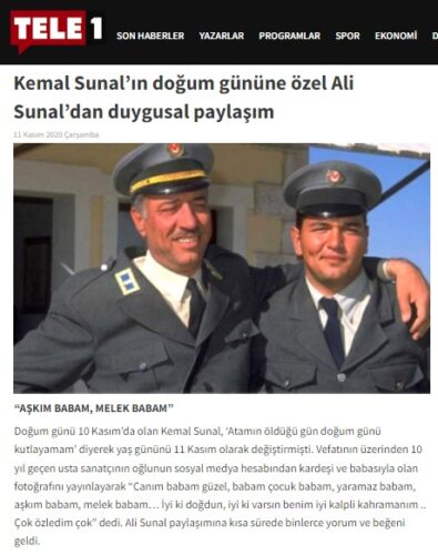 kemal sunal dogum gunu 10 kasim