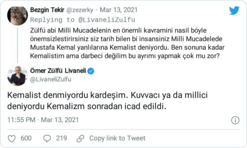 kemalist sonradan icat edildi