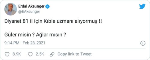 kıble uzmanı alımı