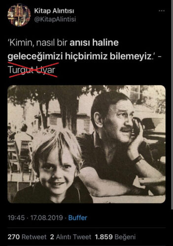 Kimin nasıl bir anısı haline geleceğimizi hiçbirimiz bilemeyiz