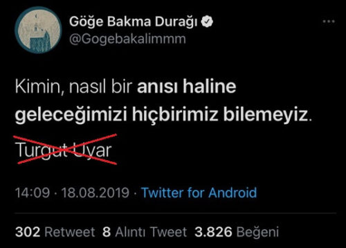 Kimin nasıl bir anısı haline geleceğimizi hiçbirimiz bilemeyiz