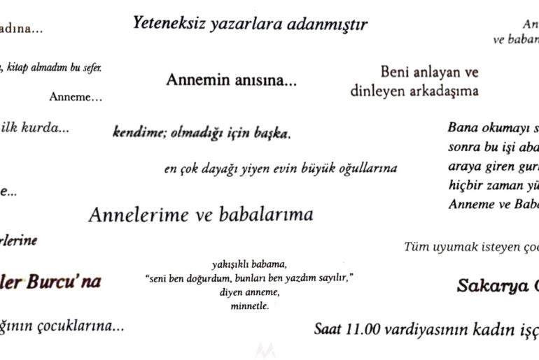 kitap ithaflari