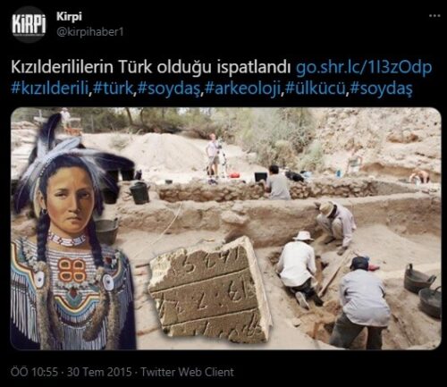 kızılderililerin türk olduğu ispatlandı