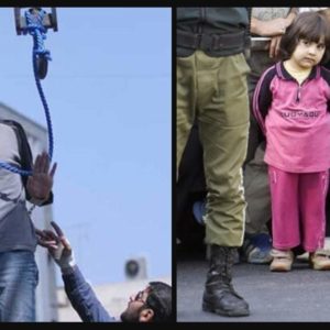 kızının gözleri önünde idam edilen