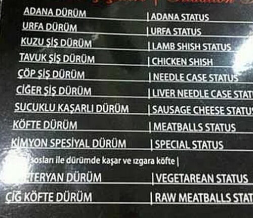 köfte durum meatballs status