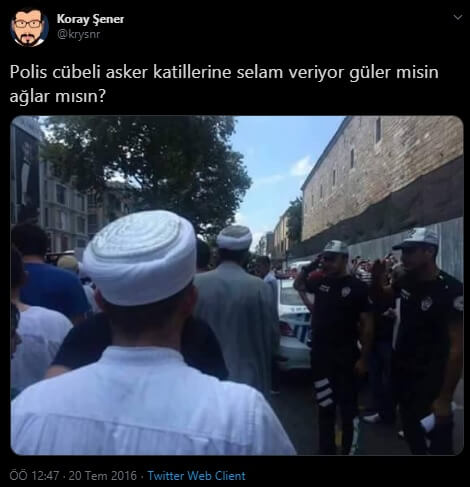 polis tarıkatçılara selam