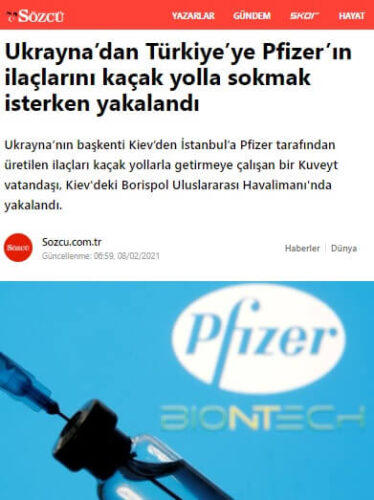 korona aşı kaçakçılığı