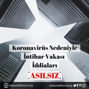 koronavirüs intihar