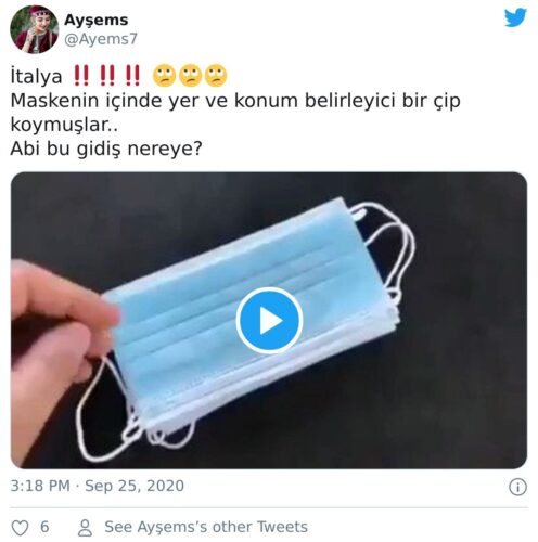 koronavirüs maske çip