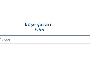 Köşe Yazarının Yazımı