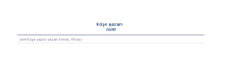 Köşe Yazarının Yazımı