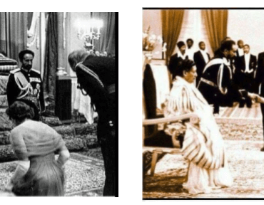kraliçe 2. elizabeth ve haile selassie'ye ait sanılan fotoğraflar
