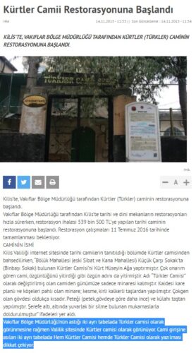 kürtler camii restorasyonu