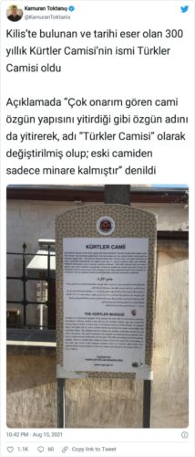 kürtler camisi türkler camisi