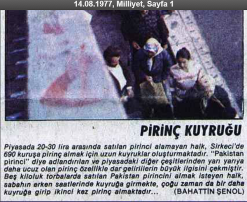 pirinç kuyruğu