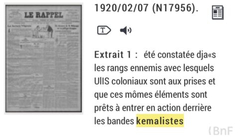 le rappel kemalist