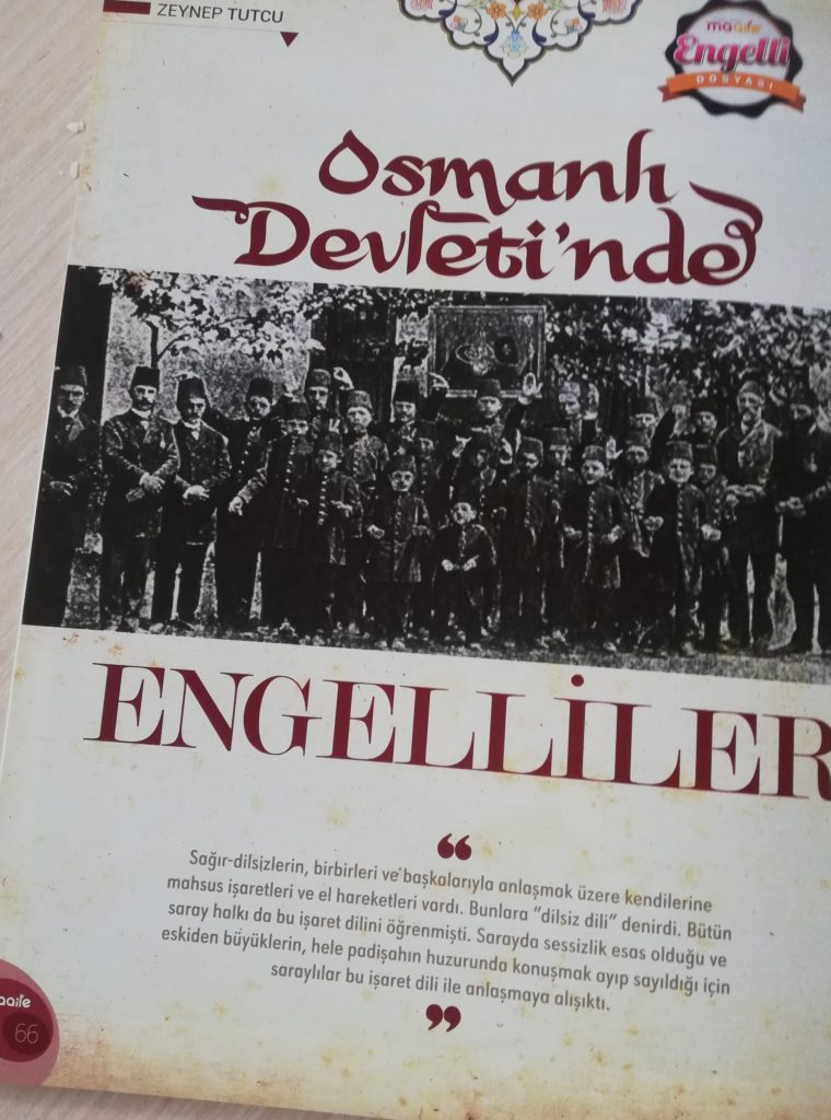 Maaile Dergisi'nin "Osmanlı Devleti'nde Engelliler" başlıklı yazısı sf. 66