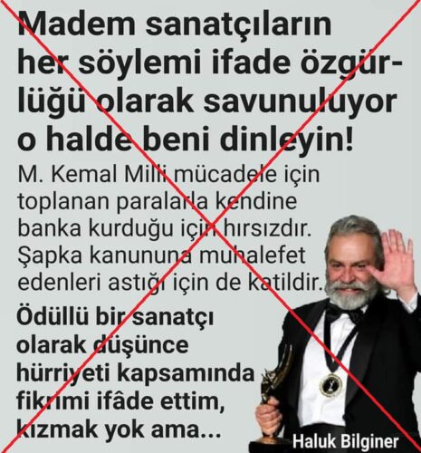 madem sanatcilarin her soylemi ifade ozgurlugu