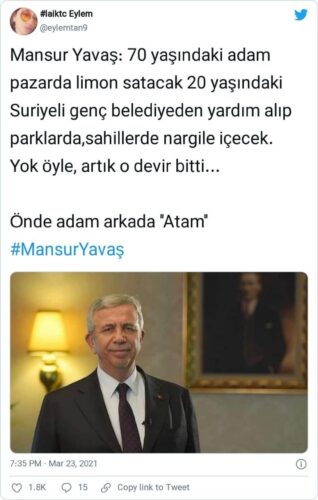 mansur yavaş suriyeliler