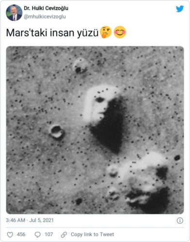 marstaki insan yüzü