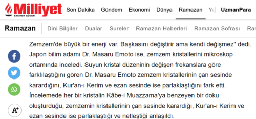 masaru emoto suyun hafızası