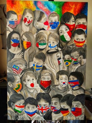 Filipinli sanatçı CJ Trinidad’a ait “Maskcommunication” isimli çalışma