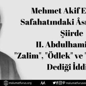 mehmet akif 2. abdulhamit kızıl kafir