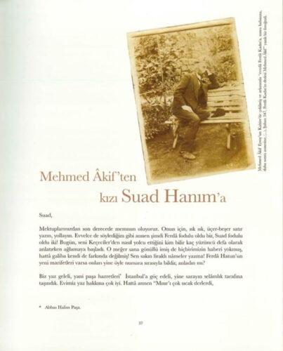 mehmet akiften kızı suad hanıma